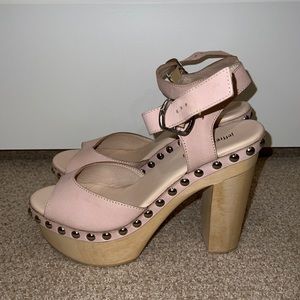 Jeffrey Campbell Nude platform heels